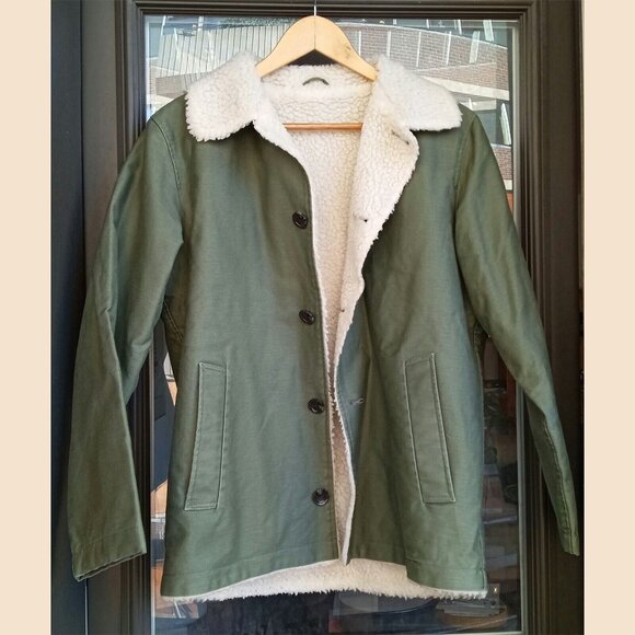 SOPHNET. - UNIFORM EXPERIMENT - Boa faux shearling jacket - Sz 1 - Picture 4 of 10